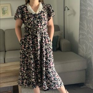 Vintage ‘80s Cottagecore Dress with Pockets
